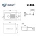 Кухонная мойка Ulgran Classic U-506-341 Ультра-белая