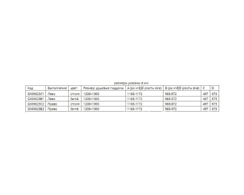 Душевой уголок Riho SZ Scandic NXT Х203 117х97 P (GX09023C2) Хром