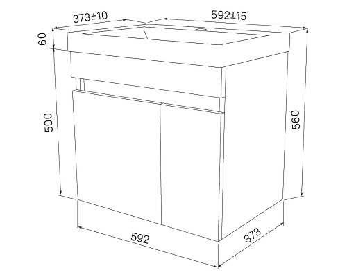 Тумба с раковиной Iddis Zodiac 60 ZOD6CD0i95K подвесная Белая