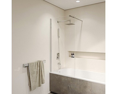 Шторка на ванну RGW Screens SC-052 70x150 35115207-11 профиль Хром стекло прозрачное