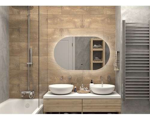 Зеркало Art&Max Torino AM-Tor-1100-650-DS-F с подсветкой с бесконтактным выключателем