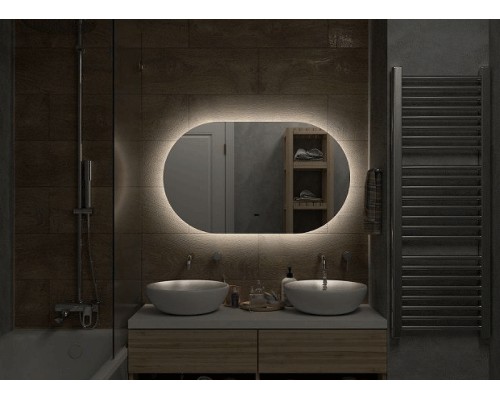 Зеркало Art&Max Torino AM-Tor-1100-650-DS-F с подсветкой с бесконтактным выключателем