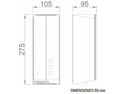 Диспенсер для жидкого мыла Nofer Automatics Evo 03038.W Белый