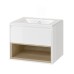 Тумба под раковину Excellent Tuto 60 см белый/дуб, 1 ящик