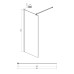 Душевая перегородка Ambassador Walk-in 100х200 15034127 Хром с матовой линией