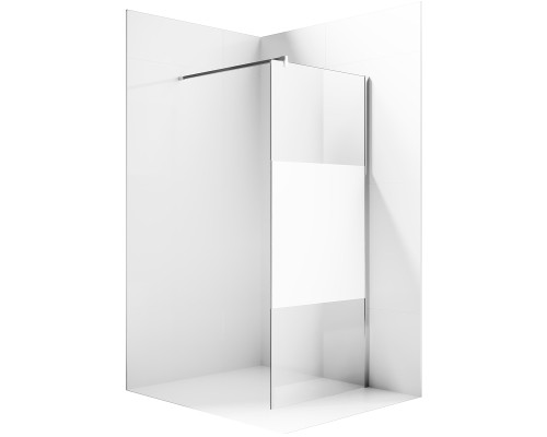 Душевая перегородка Ambassador Walk-in 100х200 15034127 Хром с матовой линией