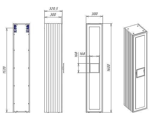 Пенал La Fenice Cubo Bianco белый 30