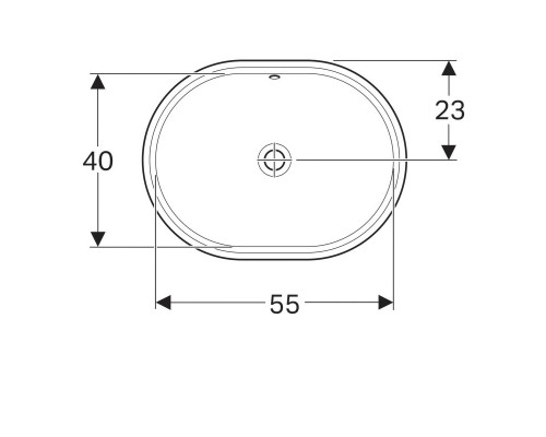 Раковина 61 см GEBERIT VariForm 500.756.01.2