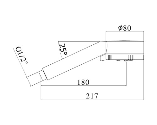 Ручной душ Paffoni Majorca ZDOC070BO Белый матовый