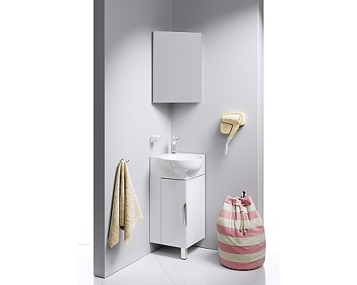 Рио шкафчик навесной угловой с зеркалом Rio0433 AQWELLA