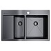 Кухонная мойка Omoikiri Akisame 78-2-GM-R 4973102 вороненая сталь