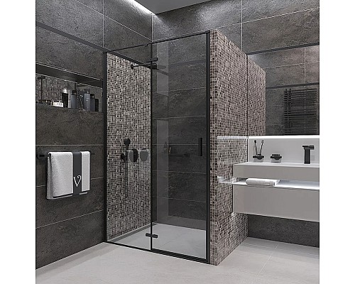 Душевая дверь Veconi Vianno VN-73B 90 VN73B-90-01-C4 Черный матовый