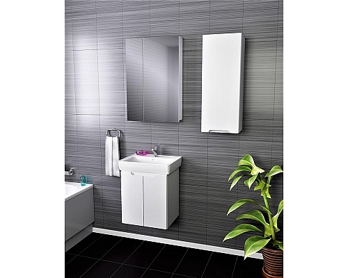 Тумба под раковину Dreja Mini 60 99.0202 подвесная Белый глянец