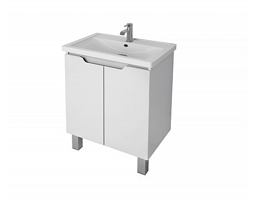 Тумба под раковину Dreja Mini 60 99.0202 подвесная Белый глянец