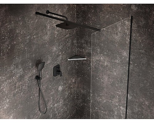 Верхний душ Ravak X07P570 Черный матовый