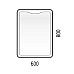 Зеркало LED Corozo Орли 600х800 , сенсор