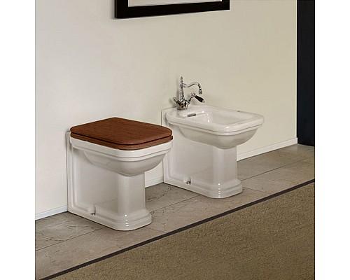 Крышка-сиденье Kerasan Waldorf 418840 орех, с микролифтом