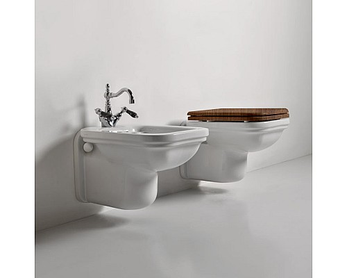 Крышка-сиденье Kerasan Waldorf 418840 орех, с микролифтом