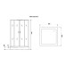 Душевая кабина Niagara Premium NG-6901-01Q BLACK 90x90