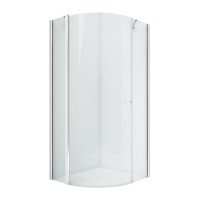 Душевое ограждение NEW TRENDY NEW SOLEO 90x90x195 (хром)