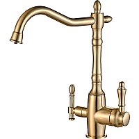 Смеситель для кухни ZorG Steel Hammer SH 812 BRONZE Бронза