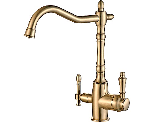 Смеситель для кухни ZorG Steel Hammer SH 812 BRONZE Бронза