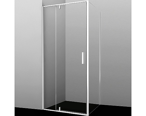 Душевой уголок WasserKRAFT Neime 90x100 19P18 профиль Белый матовый стекло прозрачное