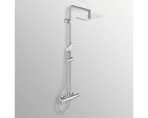 Душевая система Ideal Standard Ideal Rain Luxe Cube Evo Jet с термостатом Хром
