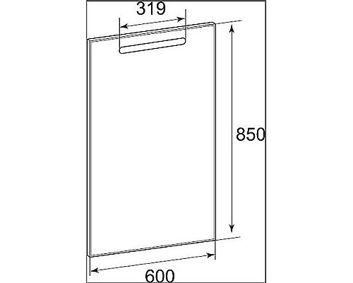Зеркало Roca The Gap 60 ZRU9302688 с подсветкой с системой антизапотевания