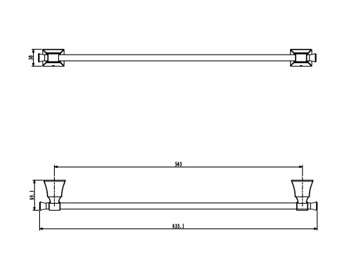 Полотенцедержатель Art&Max Vita AM-G-7836 Хром