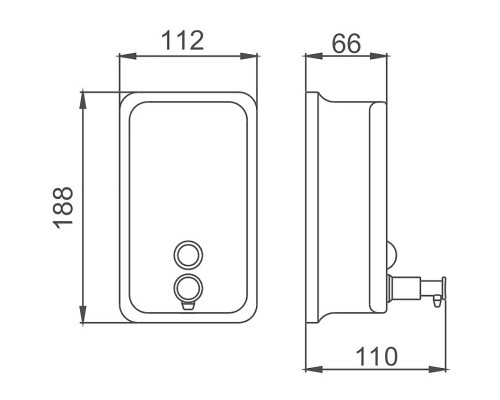 Дозатор для жидкого мыла Haiba HB402 Хром