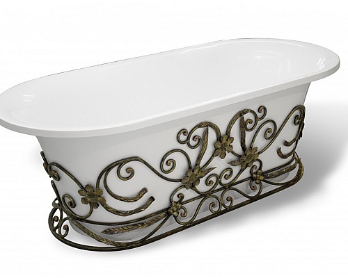 Кованый каркас для ванны Эстет Лион патина