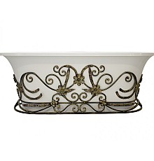 Кованый каркас для ванны Эстет Лион патина