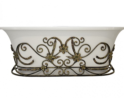 Кованый каркас для ванны Эстет Лион патина