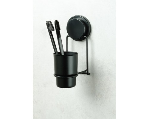 Стакан для зубных щеток Fixsen Magic Black FX-45006 Черный матовый