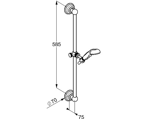 Душевой гарнитур Kludi Adlon 2710305 Хром