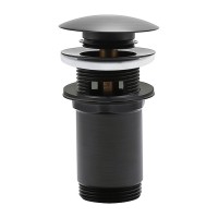 Пробка "click-clack" к сифону для умывальника Omnires A706AT антрацит