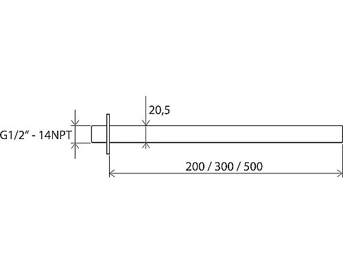 Держатель потолочный для верхнего душа - Ravak X07P180