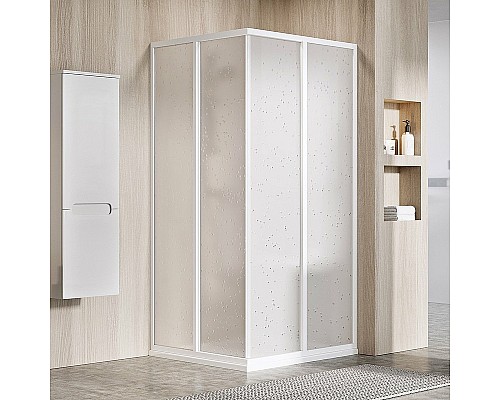 Душевая дверь Ravak Supernova SRV2-80 195 S 14V401O211 профиль Белый витраж пластик Pearl