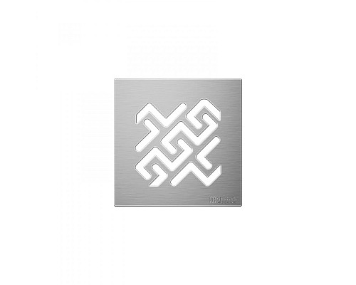 Трап BERGES PLATZ Antik 150х150 матовый хром боковой