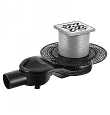 Трап BERGES PLATZ Antik 100х100 матовый хром боковой