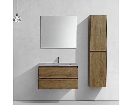 Тумба под раковину Vincea Luka 80 VMC-2L800TO подвесная T.Oak