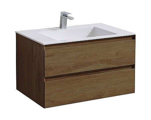 Тумба под раковину Vincea Luka 80 VMC-2L800TO подвесная T.Oak