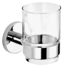 Стакан Nofer Brass хром, глянцевый/прозрачное стекло