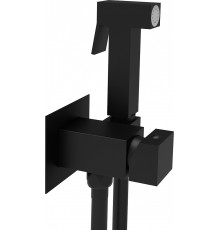 Гигиенический душ Paffoni Tweet Square ZDUP112NO со смесителем, черный