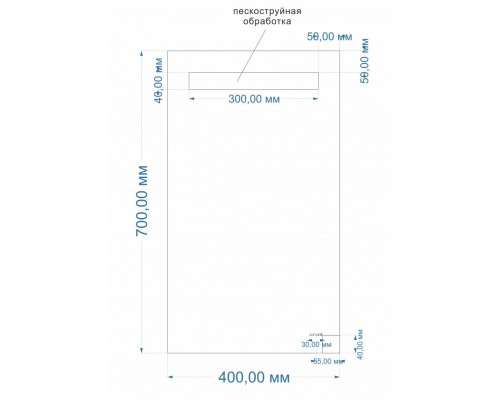Зеркало Cersanit Led 010 Base 40 KN-LU-LED010*40-b-Os с подсветкой сверху