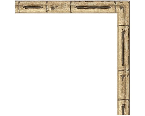 Зеркало Evoform Definite 107х57 BY 0728 в багетной раме - Серебряный бамбук 24 мм