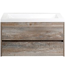 Тумба под раковину Art&Max Family-1000-2C-SO-PE подвесная Бетон Экзотик