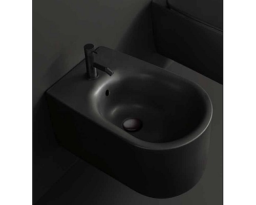 Биде подвесное Kerasan Nolita 532531 черный матовый