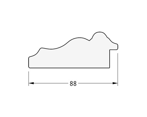 Зеркало Evoform Exclusive-G 158х76 BY 4276 с гравировкой в багетной раме - Римское серебро 88 мм